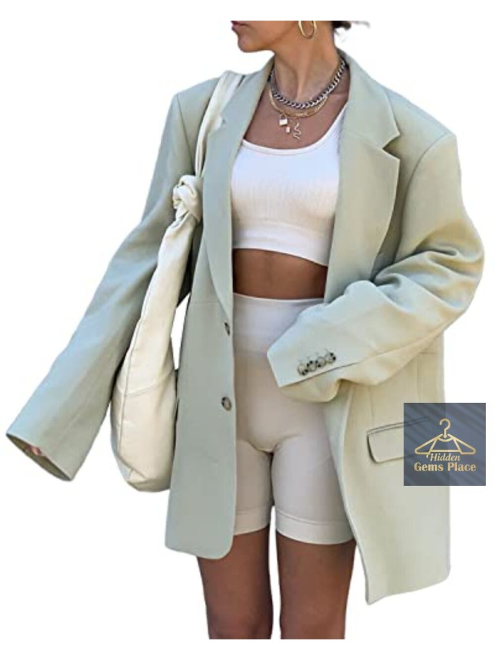 Women's Oversized Blazers Long Sleeve Casual Lapel Open Front Jacket